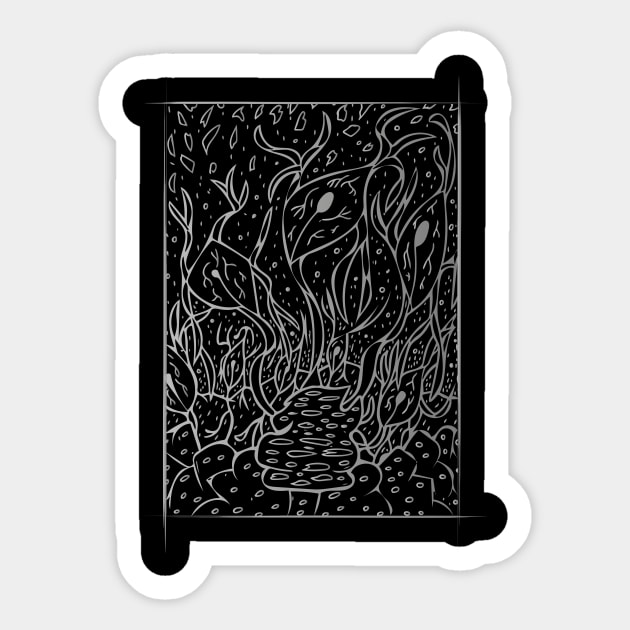 Brain Cell Garden Sticker by BrokenGrin